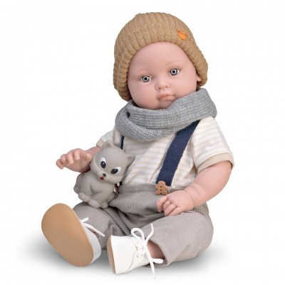 Κούκλα Arthur With Grey Scarf 45εκ.