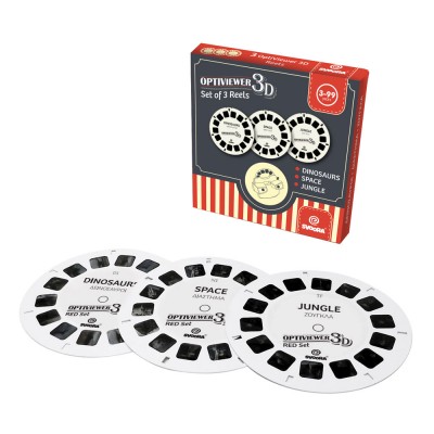 3D Optiviewer Δίσκοι Δεινόσαυροι-Διάστημα-Ζούγκλα
