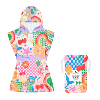 Παιδικό Πόντσο 6-10 Quickdry - Good Vibes Club