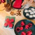 Legami Christmas Set of 5 Cookie Cutters with Stamps