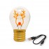 Legami Christmas Lightbulb - Shaped Table Lamp - Reindeer