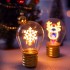 Legami Christmas Lightbulb - Shaped Table Lamp - Snowflakes