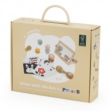 Σετ Ξύλινων Παιχνιδιών Grow With Me Box 0-6μηνών