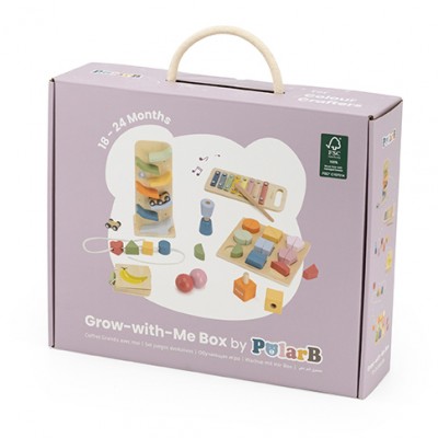 Σετ Ξύλινων Παιχνιδιών Grow With Me Box 18-24μηνών
