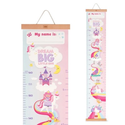 Wall-hanging Height Chart Unicorn