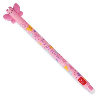 Erasable Gel Pen Butterfly - Pink Ink