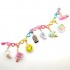 Charm It! Chain Bracelet Rainbow Heart Link