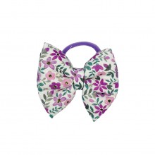 Λαστιχάκι Φιόγκος Purple Floral