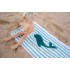 Παιδική Πετσέτα Θαλάσσης Seashells And Stripes Surf Blue