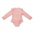 Ολόσωμο Μακρυμάνικο Μαγιό Sunny Flowers Blush Νο98/104