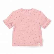 Μπλουζάκι Κοντομάνικο Με Προστασία UV Sunny Flowers Blush Νο86/92