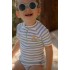 Μπλουζάκι Κοντομάνικο Με Προστασία UV Stripes Surf Mint Νο86/92