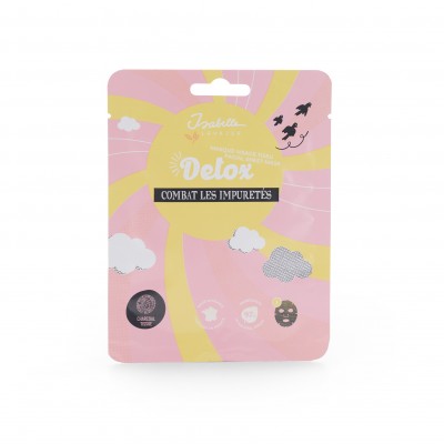 Υφασμάτινη Μάσκα Προσώπου Detox – Charcoal