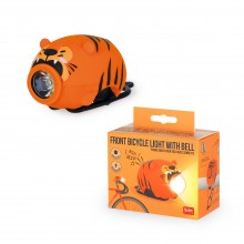Front Bicycle Light With Bell - Tiger