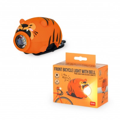 Front Bicycle Light With Bell - Tiger