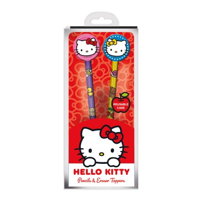 Sanrio - Hello Kitty Pencils & Eraser Toppers
