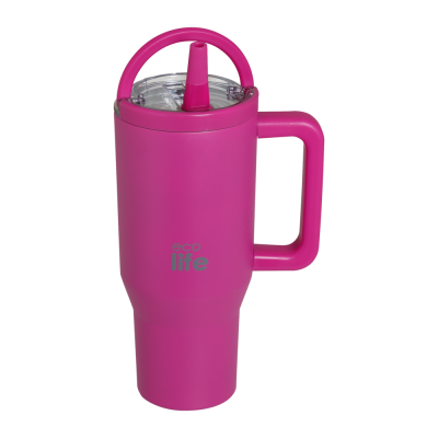Ποτήρι Θερμός EcoLife Tumbler 2Handles Lid - Neon Magenta 900ml