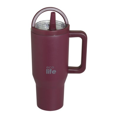 Ποτήρι Θερμός EcoLife Tumbler 2Handles Lid - Cranberry 900ml