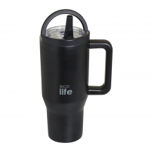 Ποτήρι Θερμός EcoLife Tumbler 2Handles Lid - Rich Black 900ml