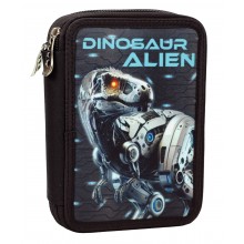 Κασετίνα Διπλή Γεμάτη Dinosaur Alien