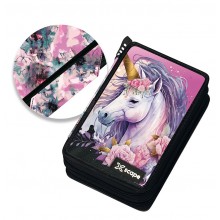 Κασετίνα Διπλή Γεμάτη Xscape Unicorn