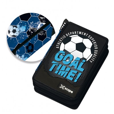 Κασετίνα Διπλή Γεμάτη Xscape Goal Time