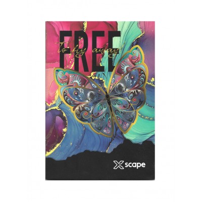 Τετράδιο Καρφίτσα Xscape Butterfly