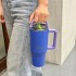 Ποτήρι Θερμός EcoLife Tumbler 2Handles Lid - Blue Purple 900ml