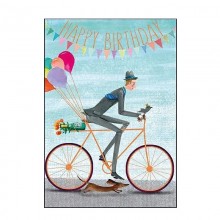 Ευχετήρια Κάρτα Happy Birthday Bicycle