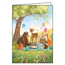 Ευχετήρια Κάρτα Forest Friends Party