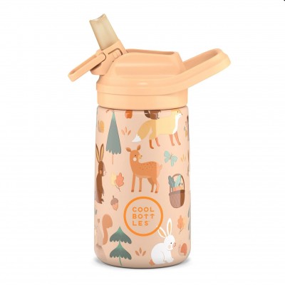 Cool Bottles Kiddies Ανοξείδωτο Θερμός Woodland Buddies 350ml