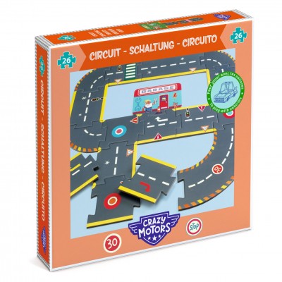 Crazy Motors Παζλ Γίγας Πόλη 26κομ.