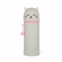 Soft Silicone Pencil Case 2in1 - Kitty