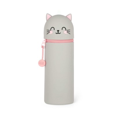 Soft Silicone Pencil Case 2in1 - Kitty