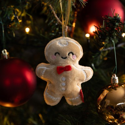 Legami Christmas Plush Decoration - Oh-Oh-Ohrnaments - Ginger Bread