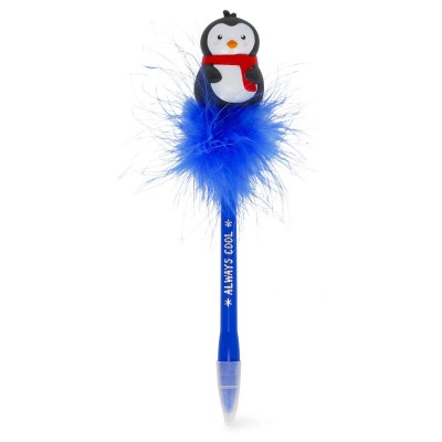 Legami Christmas Ballpoint Pen With Light Penguin