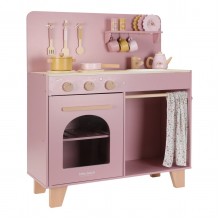 Ξύλινη Κουζίνα Pink Με Αξεσουάρ