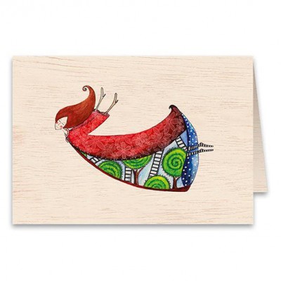 Ξύλινη Ευχετήρια Κάρτα Miracles