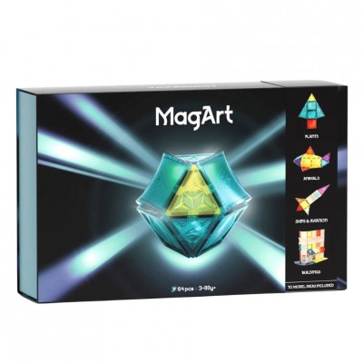 MagArt Μαγνητικές Κατασκευές 64τεμ.