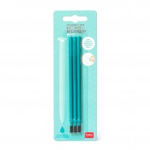 Erasable Gel Pens - Set of 3 Refills - Turquoise Ink