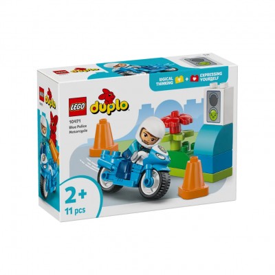 Blue Police Motorcycle 10471