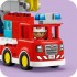 Fire Truck With Hose And Firefighter 10473