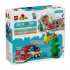 Fire Truck With Hose And Firefighter 10473