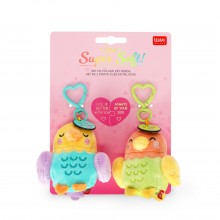 Legami Valentine - 2 Key Rings with a Stuffed Toy - Super Soft! - Tiny Legami Valentine - 2 Key Rings with a Stuffed Toy - Super Soft! - Tiny