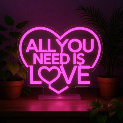 Legami Valentine - Neon-Effect LED Sign - All You Need is Love