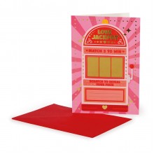 Legami Valentine - Greeting Card Scratch to Reveal - Love Jackpot Legami Valentine - Greeting Card Scratch to Reveal - Love Jackpot