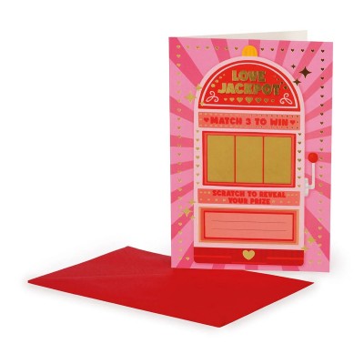 Legami Valentine - Greeting Card Scratch to Reveal - Love Jackpot