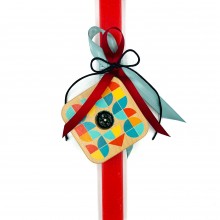 Λαμπάδα Ξύλινη Πυξίδα & Ηλιακό Ρολόι