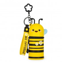 Coin Purse with Key Ring - Bee
