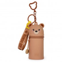 Coin Purse with Key Ring - Teddy Bear